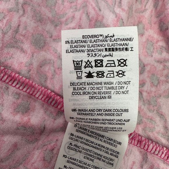 Boden Yoke Detail Jersey Mini Dress size 10L Gin Fizz Abstract Vine - Picture 10 of 11